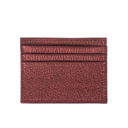 Визитница-кардхолдер Croco-ВК-215-1 н/к, 1отд, 3карм, бордо флотер металлик (232) 263553 фото 2