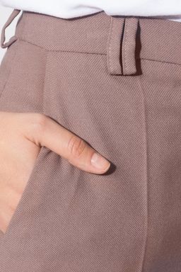 VILATTE / Прямые кюлоты из фактурной полувискозы  фото 4