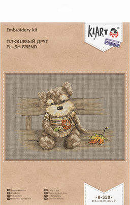 Klart набор для вышивания 8-350 Плюшевый друг 21.5 х 16 см
