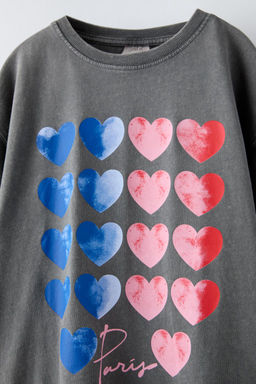 PARIS HEARTS T-SHIRT - Zara фото 3