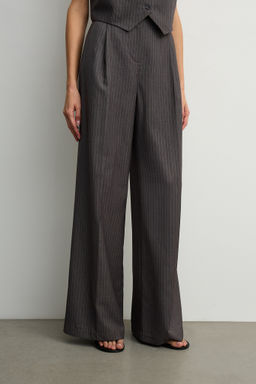 Брюки из костюмной ткани со складками - Mollis фото 5