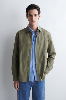 CAMISA DE POPEL?N DE ALGOD?N PIMA RELAXED FIT - H&m фото 6