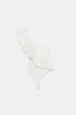 BODY ASIM?TRICO VOLANTE / Blanco roto