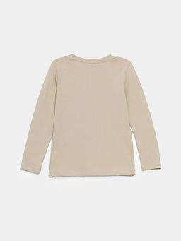 Bisiklet Yaka Bask?l? K?z ?ocuk Ti??rt - Waikiki фото 2