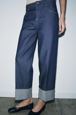 ZW COLLECTION SELVEDGE LOW-RISE JEANS - Zara фото 9