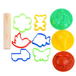 Тесто для лепки в коробке, тесто 600 гр, 18 цветов, 9 форм, скалка