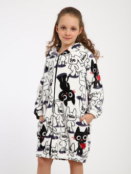 Халат "Мурлыка" белый