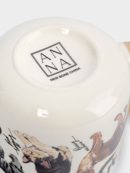 Кружка, 400 мл, фарфор N, бело-бежевая, Коты, Pets - Anna lafarg фото 7