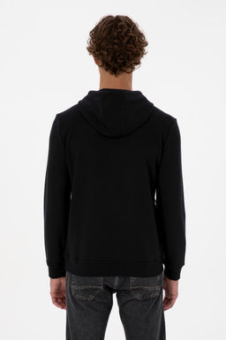Erkek Regular Fit Kap__onlu Siyah Sweatshirt - U.s. polo assn фото 5