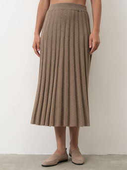 Юбка из кашемира 07032 капучино