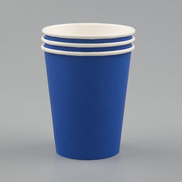 Цена за 50 шт. Стакан бумажный Синий 250 мл, диаметр 80 мм - Simaland фото 3