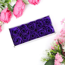 Мыльные розы, фиолетовые, набор 10 шт. - SB BEAUTY фото 8