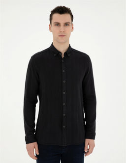 Siyah Regular Fit Uzun Kollu G_mlek - Pierre cardin фото 3