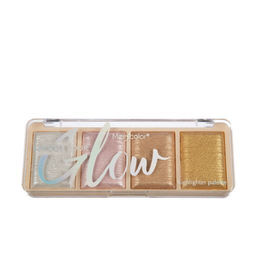 MC2025№02 Хайлайтер для лица и тела 4-цветный золото CHOOSE YOUR GLOW HIGHLITER PALETTE