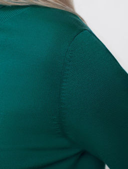 D34.197 Свитер женский зеленый