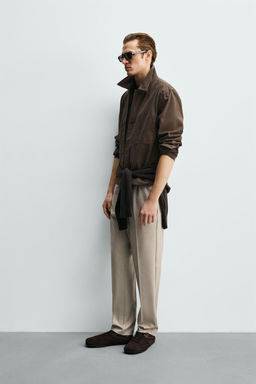 PANTAL?N CINTURA JOGGER CONFORT / Beige vigor?