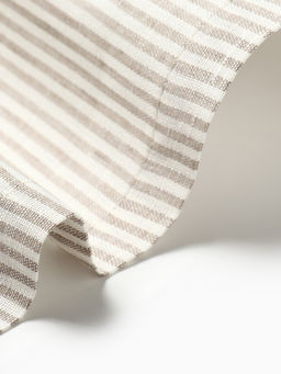 Дорожка на стол «Этель» Straightforward, 40×146 см, лён 100%, плотность 180 г/м², белая/серая