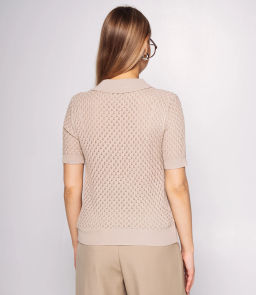 Футболка #КТ812 (8), бежевый