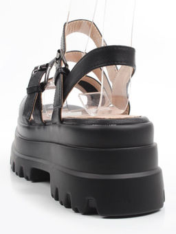 08-XLP1320-1 BLACK Босоножки женские (натуральная кожа)