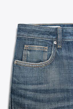 TRF STRAIGHT CROP MID-WAIST JEANS - Zara фото 11