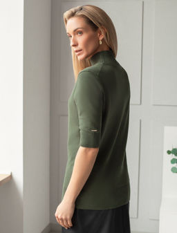 Джемпер тонкой вязки из хлопка с нейлоном