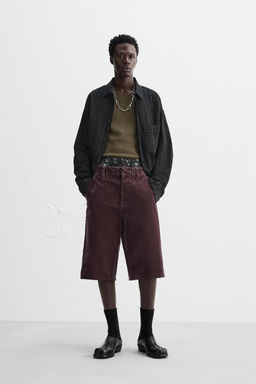 LIMITED EDITION VELVET BERMUDA SHORTS