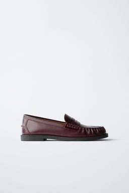 LEATHER LOAFERS - Zara фото 10