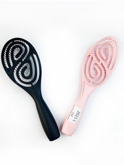 Rama Rose Расчёска для волос продувная фигурная K2021L, пластик, в ассортименте  фото 2