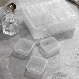 Органайзер для украшений QF, антиокислительный на 14 ячеек, 16.5?12?6 см, прозрачный