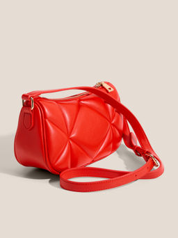 Кросс-боди LOVE MOSCHINO EMBOSSED Q Артикул 4561064, рубиновый  фото 3