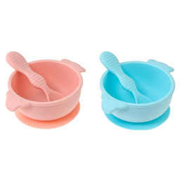 Тарелка детская на присоске с ложкой, силиконовая, МИКС - Simaland фото 7