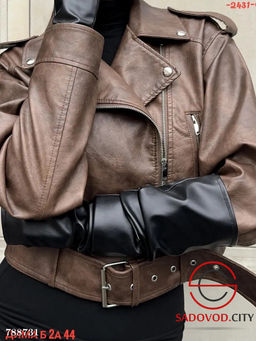 Женская кожаная куртка косуха - Bruno фото 8