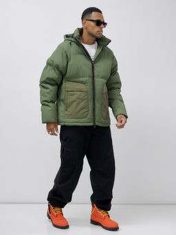 Куртка молодежная мужская зимняя с капюшоном цвета хаки 25307Kh - Mtforce фото 8