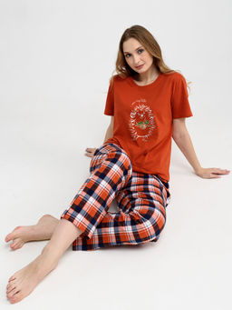 100% хлопок Пижама женская Ежик - Оптима фото 9