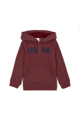 Erkek Bebek Bordo Basic Sweatshirt