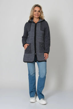 ЗЛАТА Кардиган С 2063/джинс микс