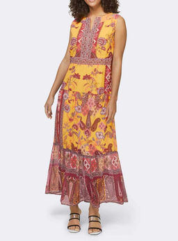 Платье, желто-коричневое - Linea tesini фото 5