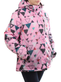 W1606-2 PINK Куртка горнолыжная женская ERUITOR (100 гр. холлофайбера)