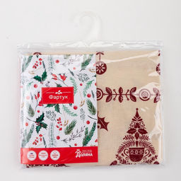 Фартук "Доляна" Merry Christmas 60х65см, 100%хл, рогожка 164 г/м2