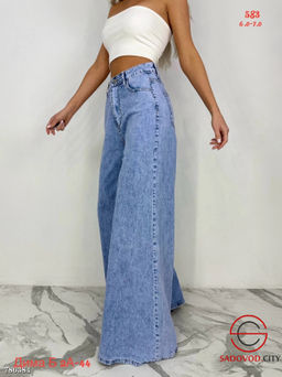 Женские базовые широкие джинсы - Bruno фото 2