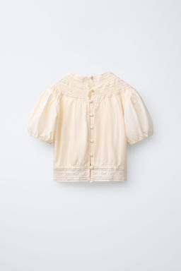 BLUSA BORDADOS / Crudo - Zara фото 2