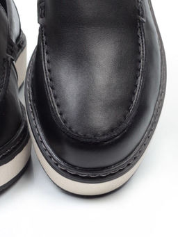 03-5060-2 BLACK Лоферы женские (натуральная кожа)