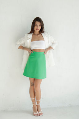Мини-юбка зелёная - Martichelli фото 10