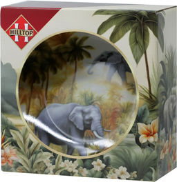 HILLTOP. 8 марта. Чайный набор с тарелкой. Утро на Цейлоне 50 гр. карт.упаковка