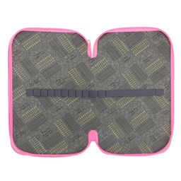 Пенал школьный, 2 секции, 12.5×20.5×4 см «Авокадо-кот»