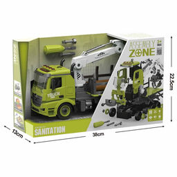 Конструктор винтовой Лесопогрузчик, свет, звук, инерция, 76 деталей - Simaland фото 13