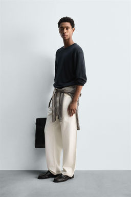 LIGHTWEIGHT 100% HEMP SWEATER - Zara фото 4