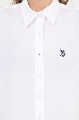 Рубашка женская белая Uzunkol Basic - U.s. polo assn фото 6
