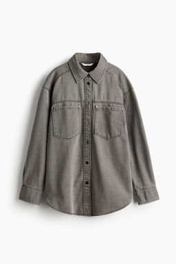 Camisa denim de corte holgado - H&m фото 6