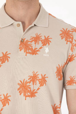 U. S. Polo Assn Мужская футболка с воротником-поло Stone - U.s. polo assn фото 6